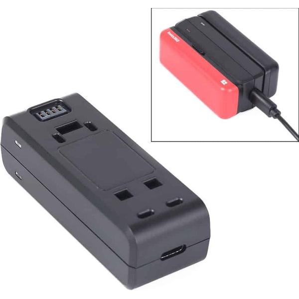 Voor Insta360 One R Dual-side batterijen Oplaadstation (zwart)