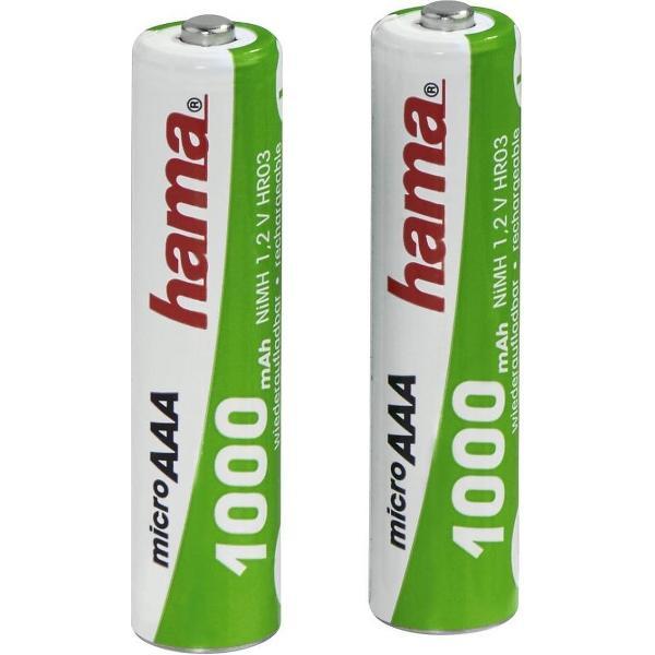 Hama 2 X NiMH AAA (MicroHR03) Oplaadbare Batterijen