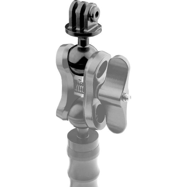 PULUZ CNC aluminium kogelkopadapterbevestiging voor DJI Osmo Action, GoPro HERO7 / 6/5/5 sessie / 4 sessie / 4/3 + / 3/2/1, Xiaoyi en andere actiecamera's, diameter: 2,5 cm (zwart)