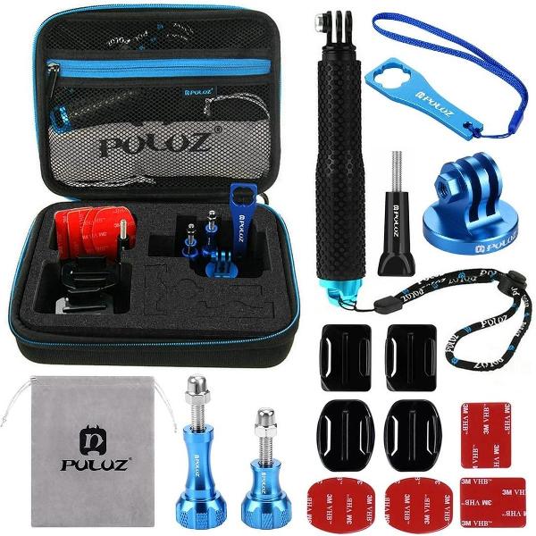 PULUZ 16 in 1 CNC-Metalen Accessoires Combo Kit voor GoPro