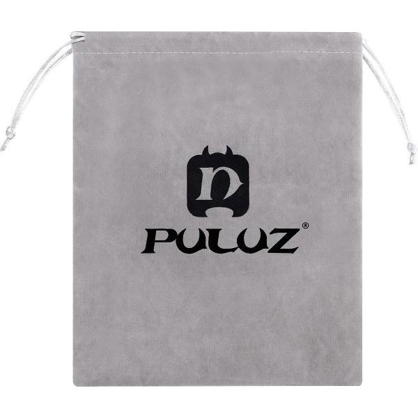 PULUZ zachte flanellen buideltas met verblijfsnoer voor GoPro NIEUW HERO / HERO6 / 5/4 sessie / 4/3 + / 3/2/1, maat: 24,5 cm x 20,5 cm (grijs)