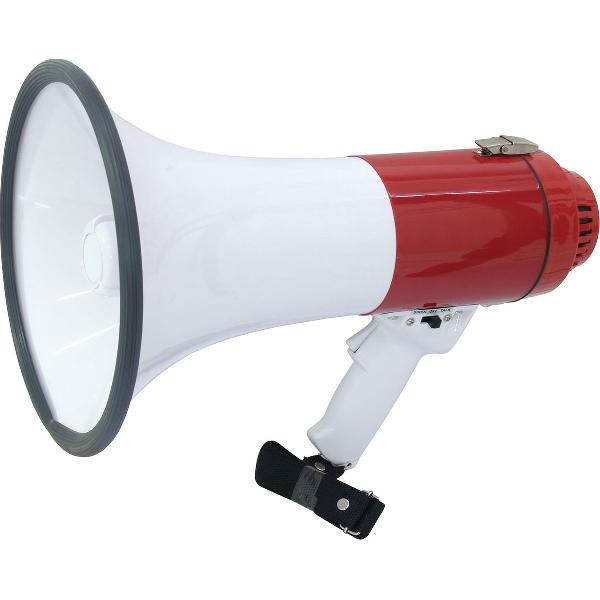 Melchioni MP-18 Buiten 18W Rood, Wit megafoon