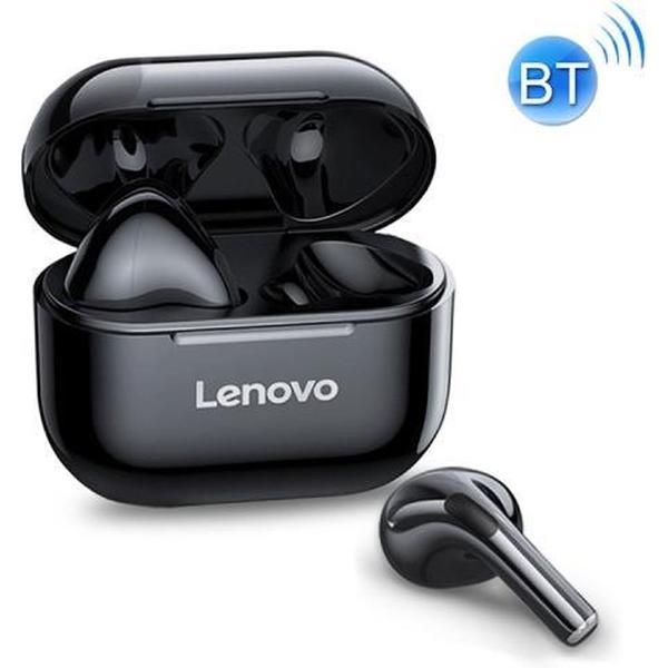 Originele Lenovo LivePods LP40 TWS IPX4 waterdichte Bluetooth-oortelefoon met oplaaddoos, ondersteuning voor Touch & HD Call & Siri & Master-slave Switching (zwart)