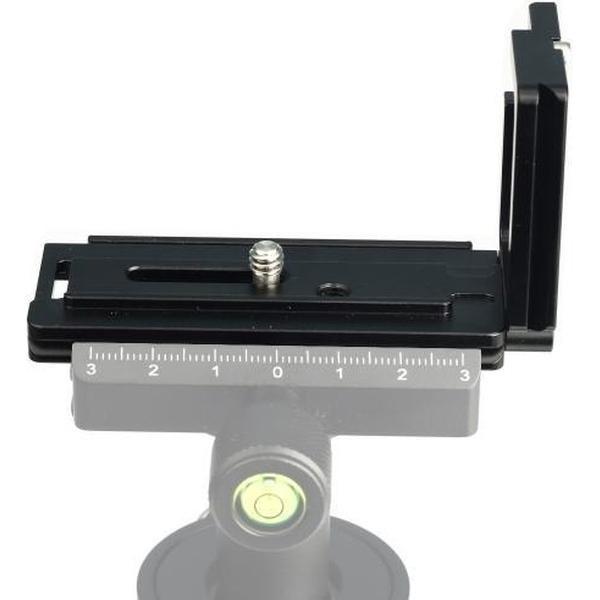 1/4 inch Verticale Shoot Quick Release L Plate Bracket Base Holder voor Sony A6300 (Zwart)