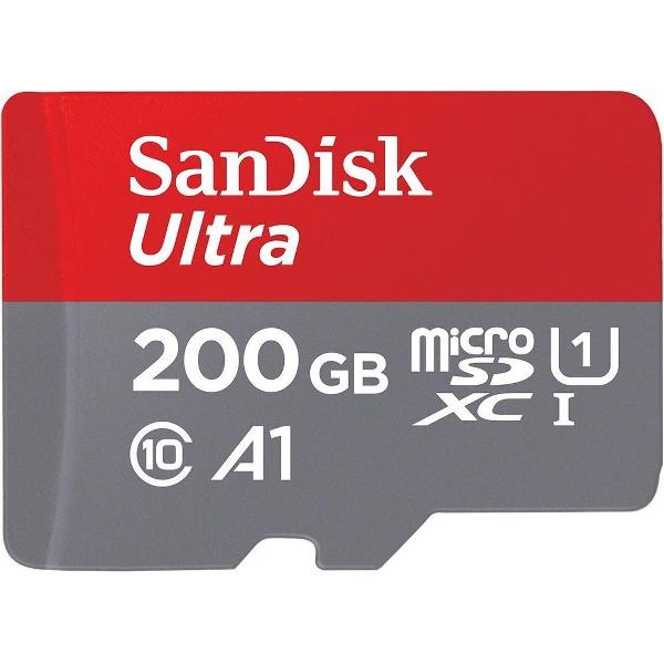 SanDisk Ultra Micro SDXC 200GB - UHS1 & A1 - met adapter