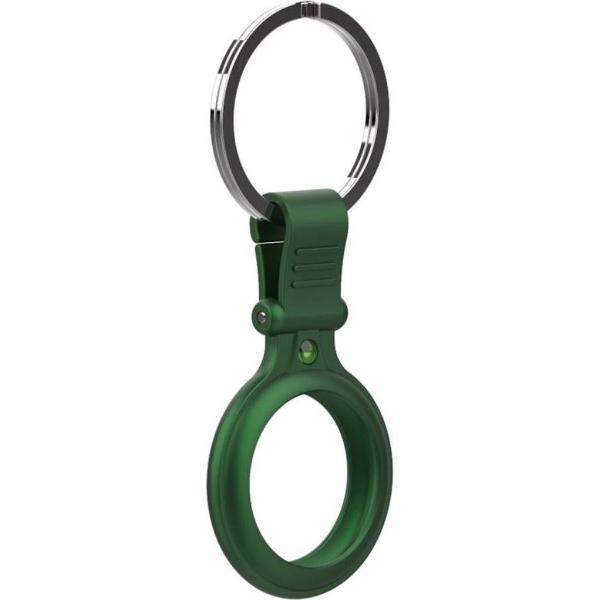 Apple AirTag Sleutelhanger Metalen Bescherm Cover Groen