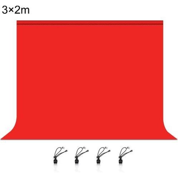 PULUZ 3m x 2m Fotografie Achtergrond 120g Dikte Fotostudio Achtergrond Doek Achtergrond (Rood)
