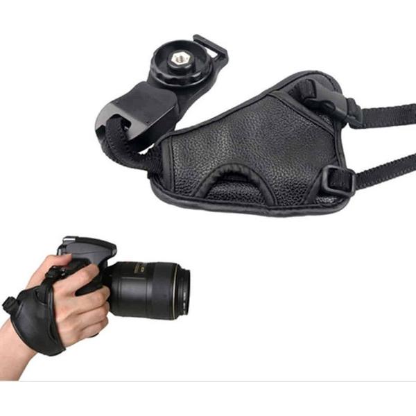 Handgreep Zachte PU lederen polsband voor Nikon / Canon / Sony camera