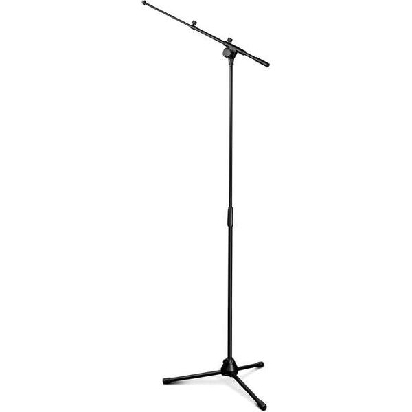 Gravity TMS 4322 B - Microfoonstatief, met telescopische boompole, extra stevig (Touring series) - zwart