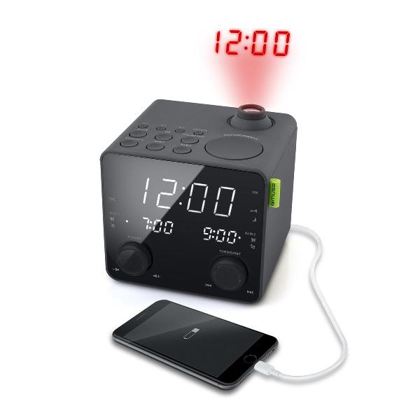 Muse M-189 P wekkerradio met projectie