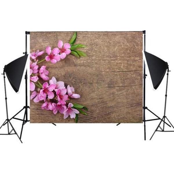 1,25 mx 0,8 m Houtnerf bloemtak prop 3D simulatie fotografie achtergrond doek (MB20)