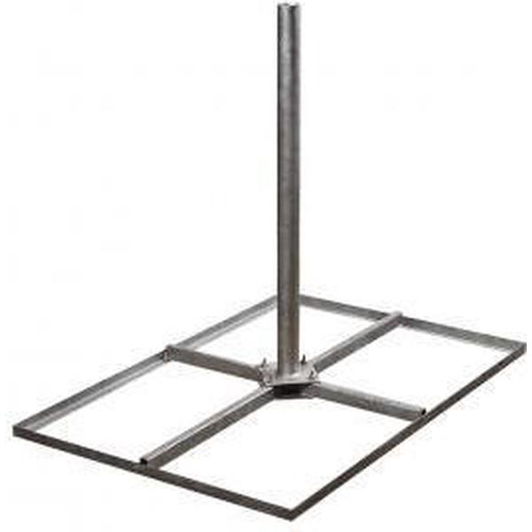 Blueqon KAT4060 Vaste Tegelvoet 120 CM | 76 Ø - Antenne Montagebeugels