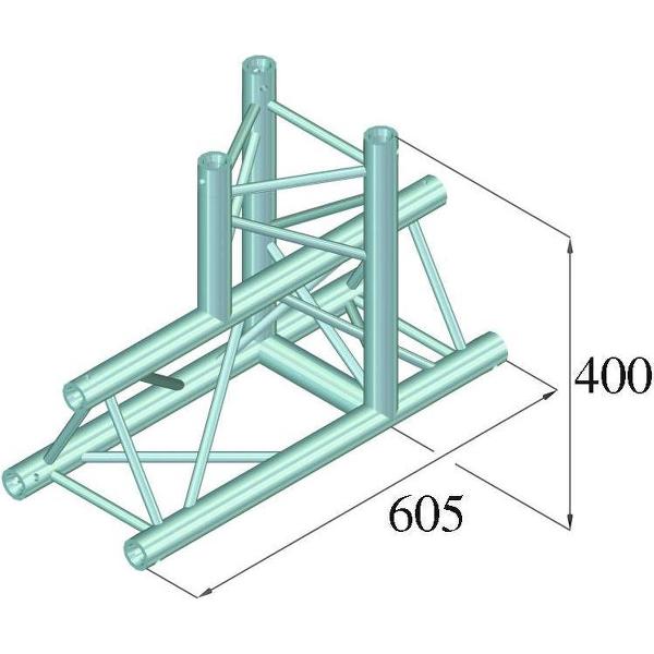 ALUTRUSS DECOLOCK DQ3-PAT37 3-Way T-Piece 90°