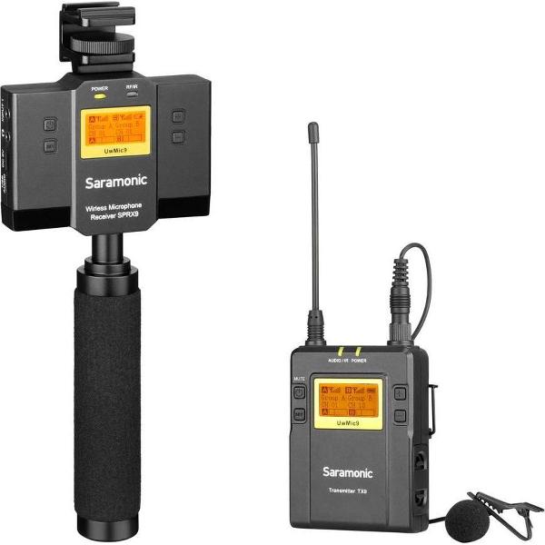 Saramonic UwMic9 Kit12 om met je camera/mobiel direct draadloos op te nemen