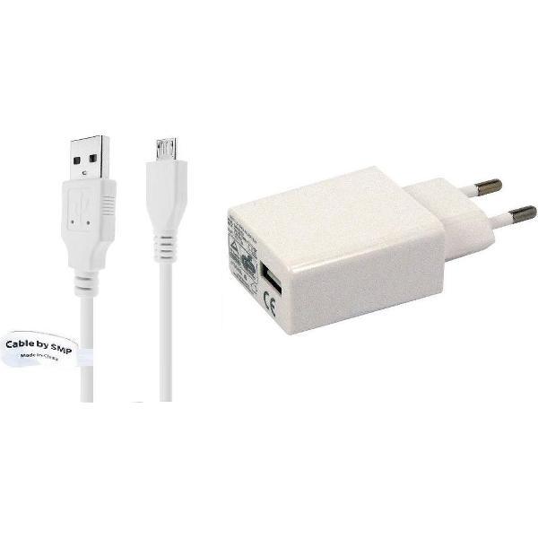 2A lader TUV gekeurd 0,8 m Oplaadkabel en oplader adapter met stekker. Past ook op Asus. o.a. Zenfone 2 ZE500CL / ZE550ML / ZE551KL / ZE551ML, Zenfone 3 Laser ZC551TL