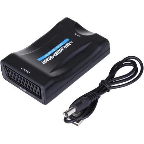 WiseGoods HDMI kabel - Premium HDMI Naar Scart Converter - 1080p HDMI to Scart - Omvormer - Kabel - Adapter - Full HD
