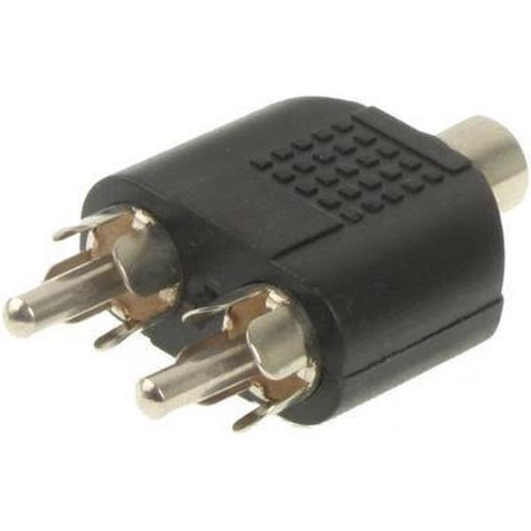 RCA vrouwelijk naar 2 RCA-mannelijke adapter