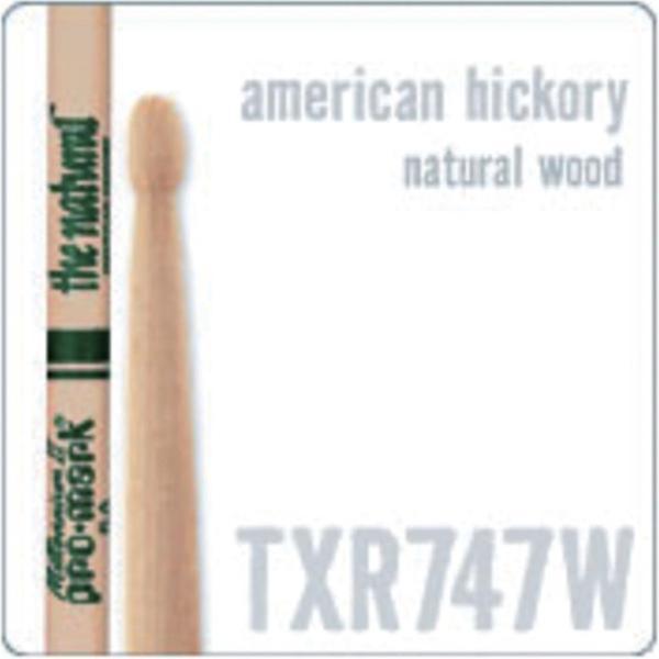 TXR747W Rock Sticks, Natural American Hickory, WoodTip Paar