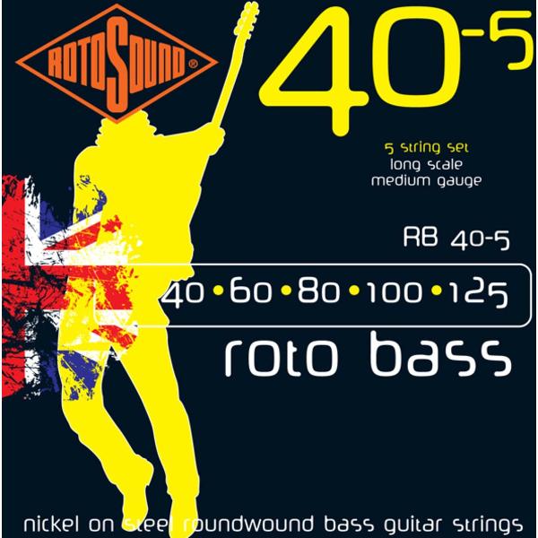bas snaren RB405 5er 40-125 roto bas nikkel on Steel