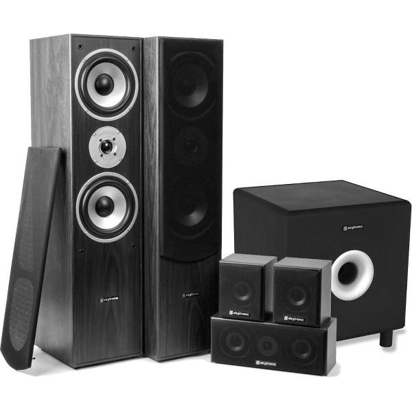 SkyTronic 5.1 home cinema surround speakerset 1300W met 8 subwoofer