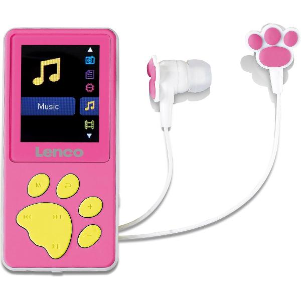 Lenco Xemio-560PK - MP3/MP4 speler met 8GB geheugen - Roze