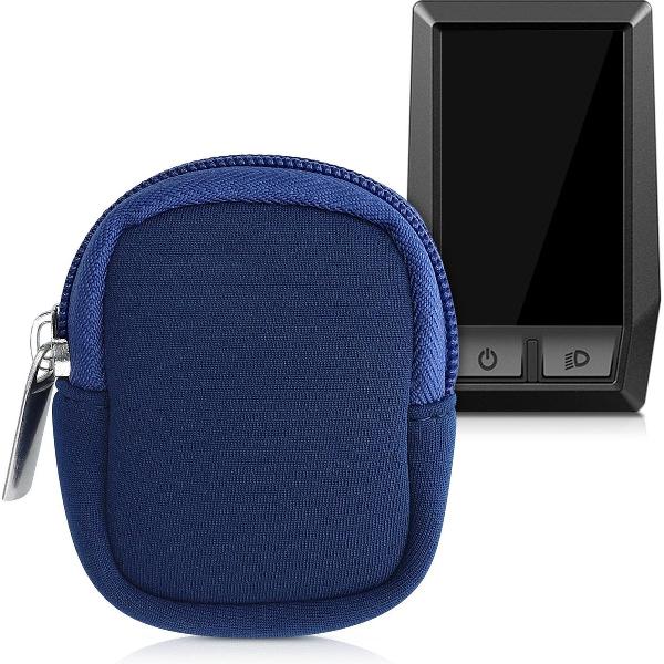 kwmobile hoes voor Bosch Kiox - Neopreen hoesje voor e-bike display - Beschermende cover in donkerblauw
