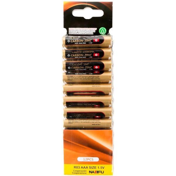 Batterij - Igna Zum - AAA/LR03 - 1.5V - Alkaline Batterijen - 12 Stuks