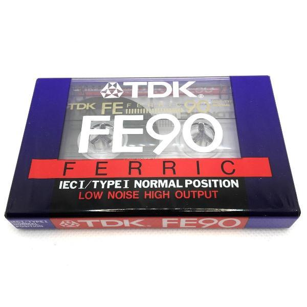 Audio Cassette Tape TDK FE 90 FERRIC normaal Position type I - Uiterst geschikt voor alle opnamedoeleinden / Sealed Blanco Cassettebandje / Cassettedeck
