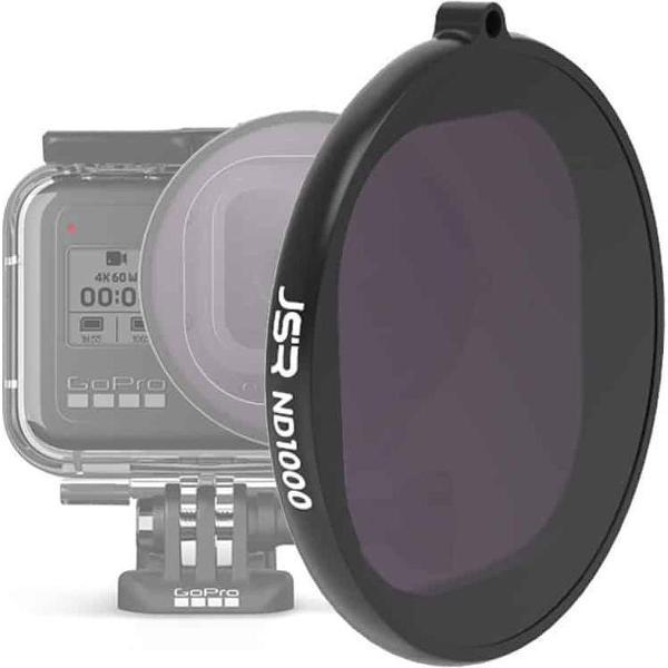 JSR ronde behuizing ND1000 lensfilter voor GoPro HERO8 zwart