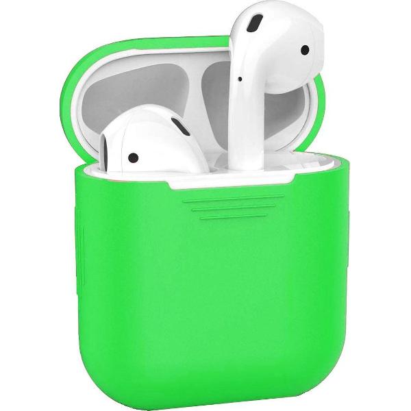 Hoes voor Apple AirPods Hoesje Siliconen Case Cover - Groen