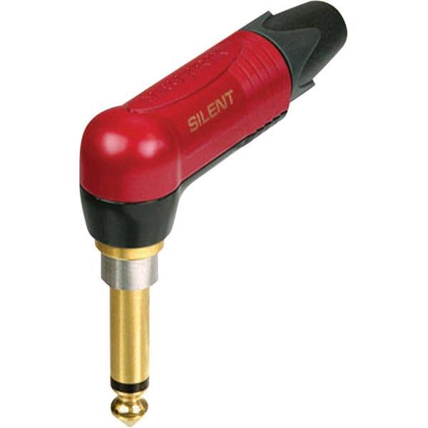 Neutrik NP2RX-AU-SILENT 6,35mm Jack (m) gitaar connector / haaks - metaal - 2-polig / mono