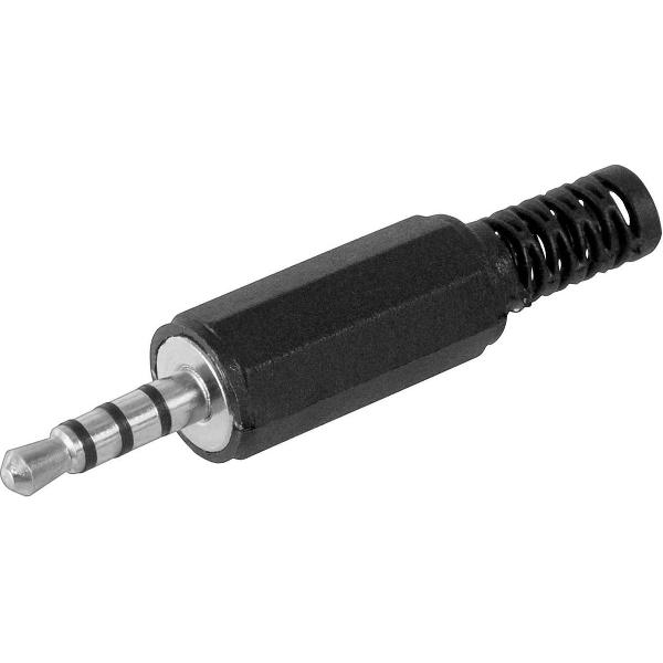 3,5mm Jack 3-rings connector mannelijk recht