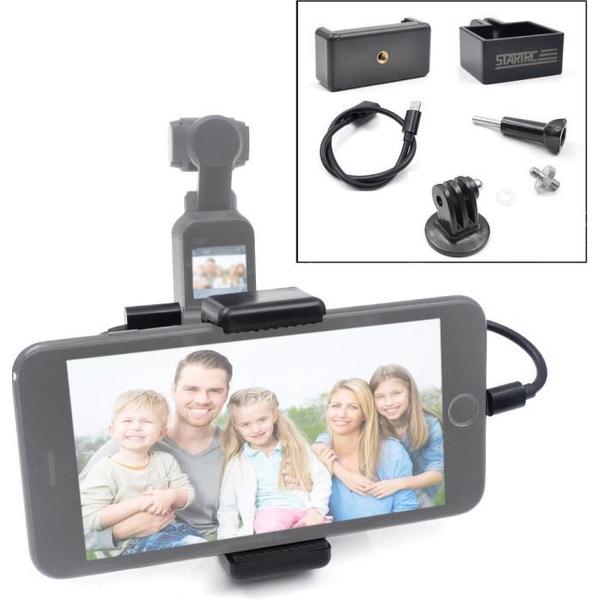 STARTRC ABS Handheld Mobiele telefoon Cliphouder Uitbreidingsaccessoires met 8-pins datakabel voor DJI OSMO Pocket