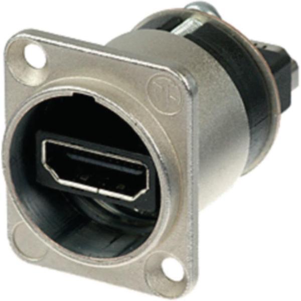 Neutrik NAHDMI-W HDMI-connector Flensbus, contacten recht Aantal polen: 19 Zilver 1 stuk(s)