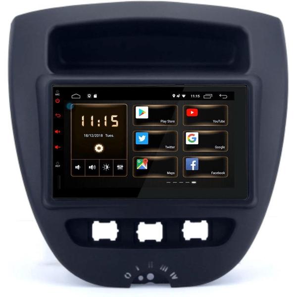 Citroen C1 Toyota Aygo Peugeot 107 navigatie Android 10.0
