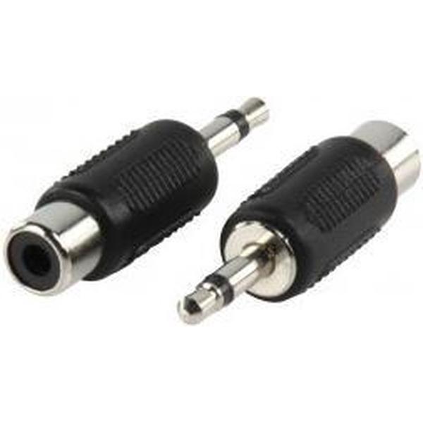 Valueline Ac-001 Adapter Plug 3.5 mm Mono Stekker - Rca Kontra Stekker