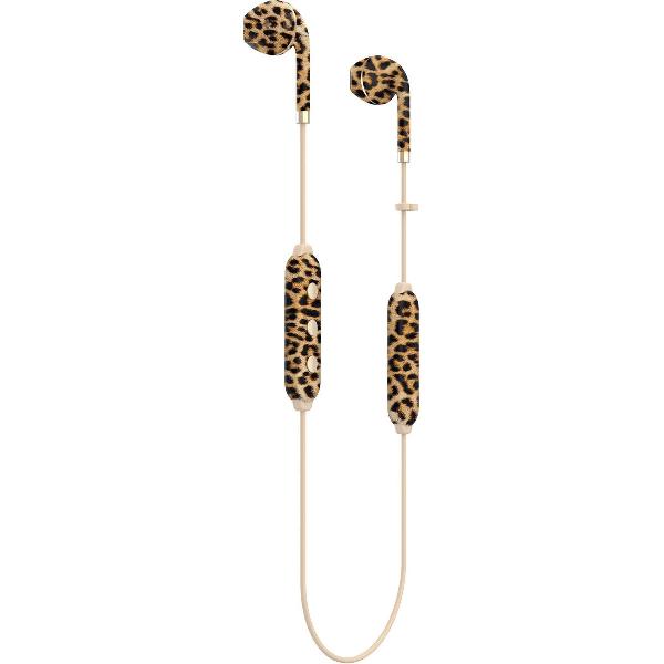 Happy Plugs Wireless II Draadloze In-Ear Bluetooth Headset Luipaard