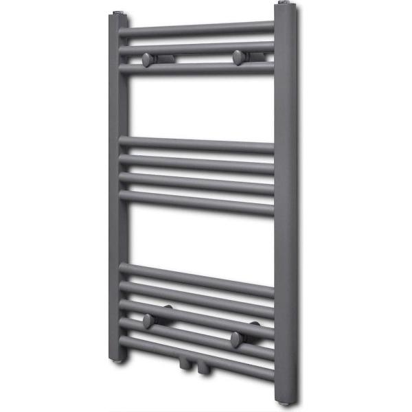 Radiator/handdoekenrek recht grijs 500x764 mm