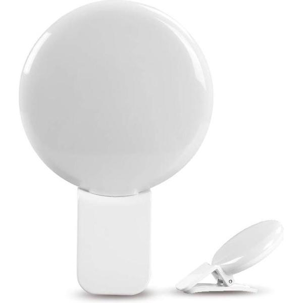 Selfie led lamp - fotografie belichting camera fototoestel | Kleur wit