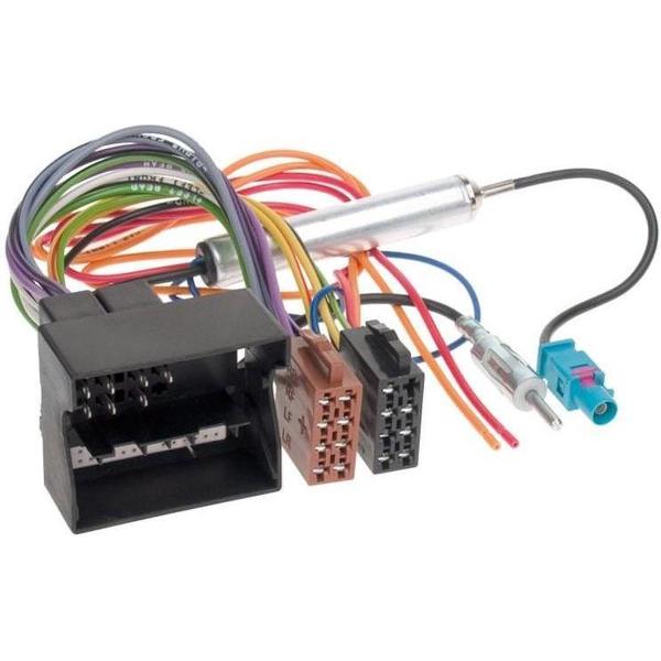 Radio Aansluitkabel OPEL Quadlock > ISO Norm / Phantom power (DIN)