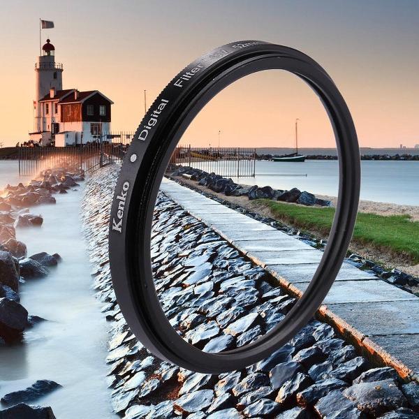 52 mm digitale camera aluminium frame lens UV-filter (zwart)