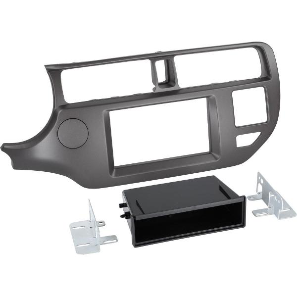 2-DIN Paneel met pocket Kia Rio 2011-2015 Kleur: Anthraciet