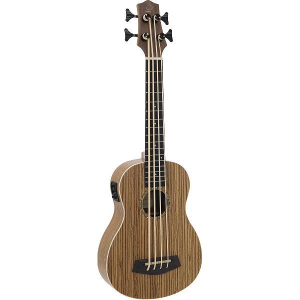 DIMAVERY UK-700 Bass ukelele muziekinstrument, Zebra