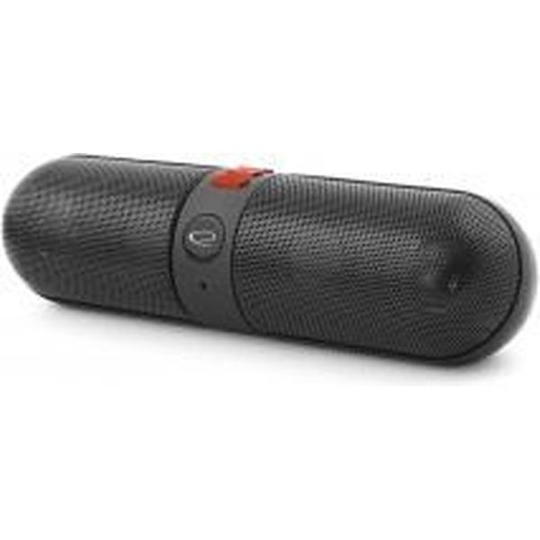 Bluetooth Speaker Piano + FM-radio - zwart-rood