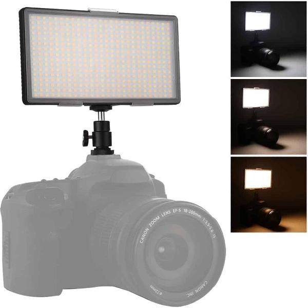 LED01 416 LEDs 3600LM Professionele Vlogging Fotografie Video & Foto Studio Licht voor Canon / Nikon DSLR-camera's