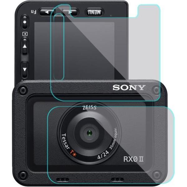 PULUZ Voorlens en LCD-scherm aan de achterkant Flexibele anti-vingerafdruk AF HD-film voor Sony RX0 II / RX0