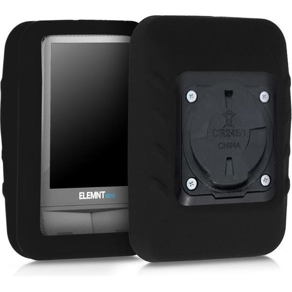 kwmobile hoes voor Wahoo Elemnt Mini - Siliconen beschermhoes voor fietsnavigatie - zwart