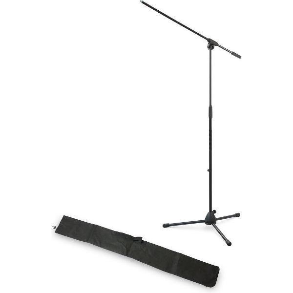 Hilec H10068 - Microfoon statief standaard met opbergtas - 95cm - 148cm