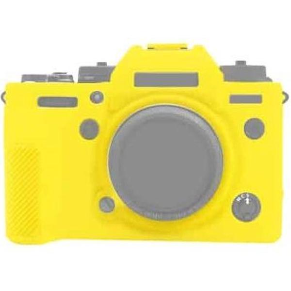 PULUZ zachte siliconen beschermhoes voor Fujifilm X-T4 (geel)
