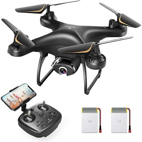 drone met camera - ZINAPS SP650 1080P Drone met Camera voor volwassenen, beginners, met Voice Control, Gesture Control, Circular Flight, snelle rotatie, Hold Hoogte, Headless Mode